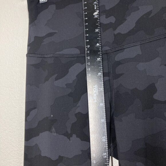 Lululemon Pants Womens 6 Black Camo Align High Rise Leggings Yoga Athletic Gym - Picture 6 of 14
